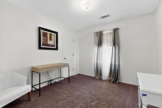 10409 Red Robin Rd SW, Albuquerque, NM 87121 - sitting room featuring carpet and a textured ceiling