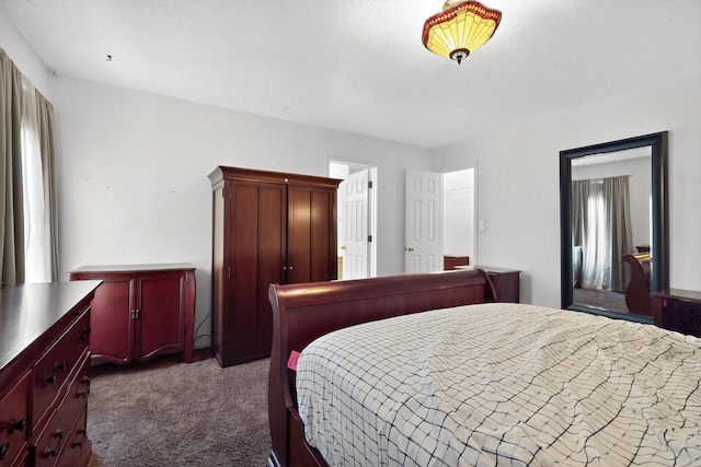 10409 Red Robin Rd SW, Albuquerque, NM 87121 - bedroom with dark colored carpet and a textured ceiling