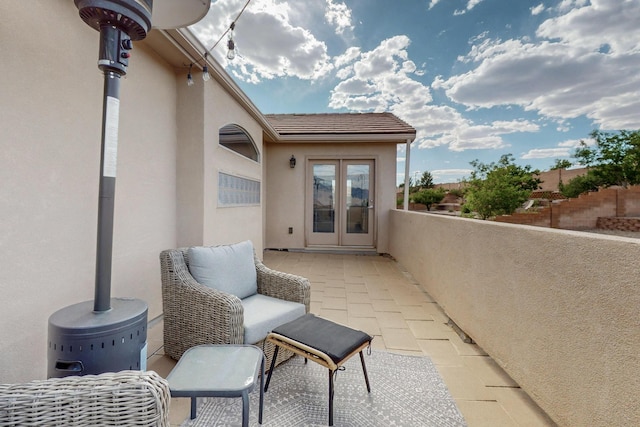 4420 Bentgrass Mdws NE, Rio Rancho, NM 87144 - view of patio featuring french doors