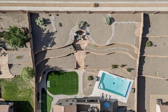 4420 Bentgrass Mdws NE, Rio Rancho, NM 87144 - aerial overview of property's location featuring a pool