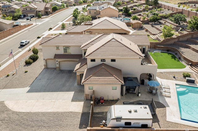 4420 Bentgrass Mdws NE, Rio Rancho, NM 87144 - aerial view of residential area with a pool area