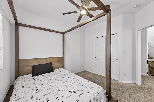 8905 Balsam Glade Rd NW, Albuquerque, NM 87114 - carpeted bedroom featuring baseboards and ceiling fan
