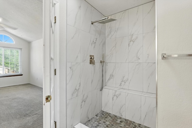 7816 Bursera Dr NW, Albuquerque, NM 87120 - full bath with a marble finish shower and vaulted ceiling