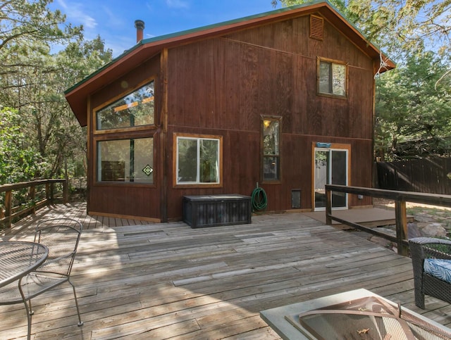 113 Sandia Crest Rd, Sandia Park, NM 87047 - view of wooden deck