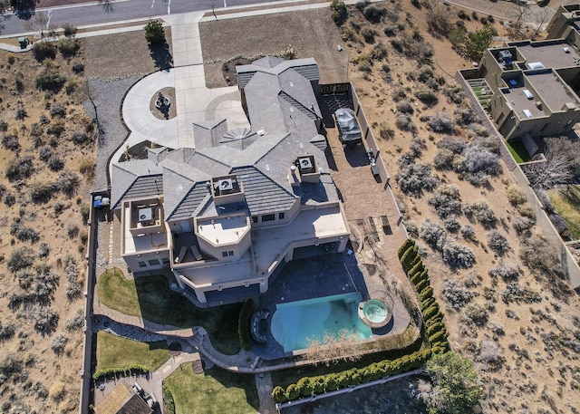 9604 Big Sage Dr NW, Albuquerque, NM 87114 - view from above of property with a pool