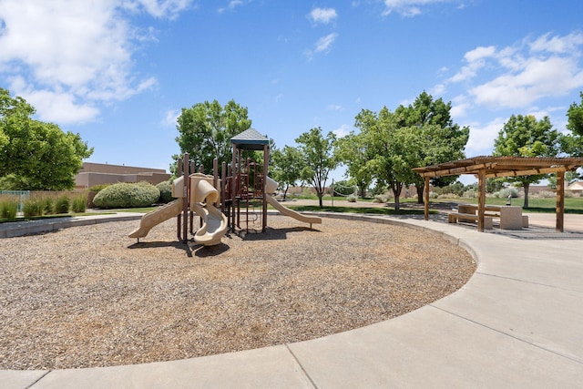 10027 Vista Cantera Ln NW, Albuquerque, NM 87114 - community playground featuring a pergola