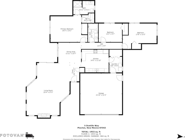 5 Ocotillo Way, Placitas, NM 87043 - view of room layout