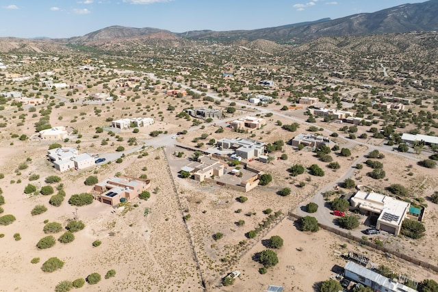5 Ocotillo Way, Placitas, NM 87043 - aerial view of sparsely populated area featuring a desert landscape and a mountain backdrop