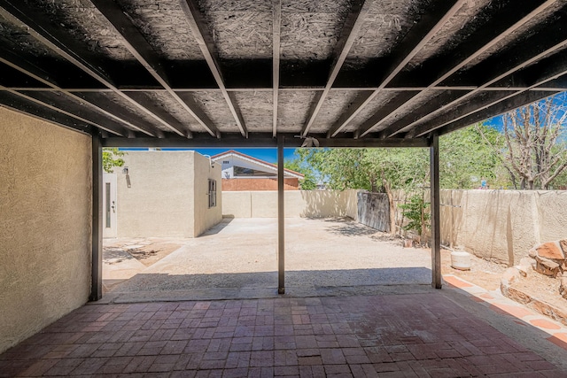 245 Chama St NE, Albuquerque, NM 87108 - fenced backyard featuring a patio