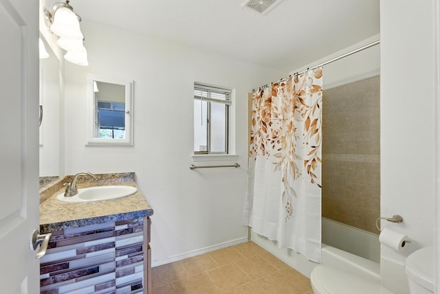 4200 Montgomery Blvd NE Unit 109, Albuquerque, NM 87109 - bathroom featuring vanity, shower / tub combo, and tile patterned floors
