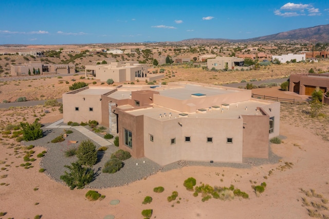 24 Norte Trl, Placitas, NM 87043 - overview of rural landscape with a desert landscape and a mountain backdrop