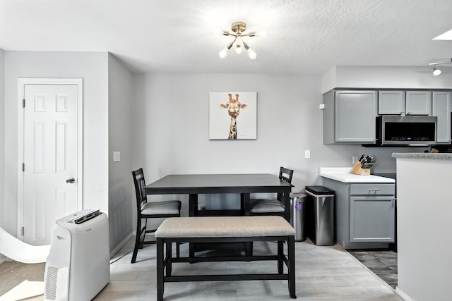 4801 Irving Blvd NW Unit 304, Albuquerque, NM 87114 - dining room with light wood-type flooring and a textured ceiling