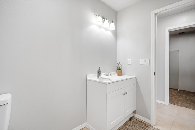 19 Bobcat Hill Rd, Sandia Park, NM 87047 - bathroom with vanity and tile patterned floors