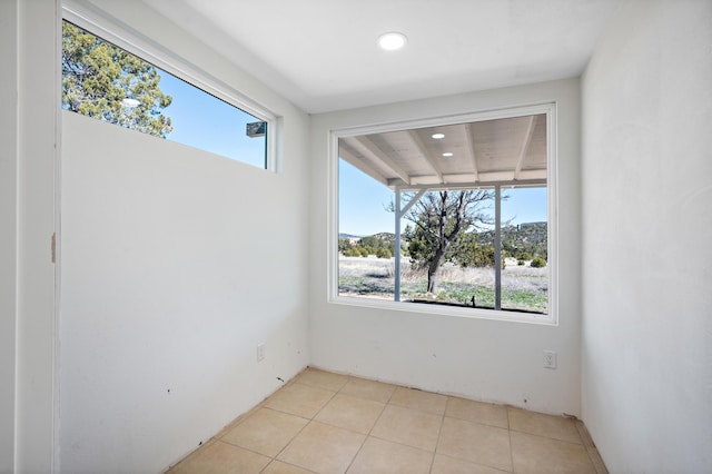 19 Bobcat Hill Rd, Sandia Park, NM 87047 - empty room with plenty of natural light, recessed lighting, and light tile patterned floors
