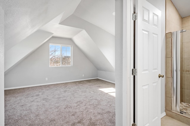 19 Bobcat Hill Rd, Sandia Park, NM 87047 - additional living space featuring carpet floors and vaulted ceiling