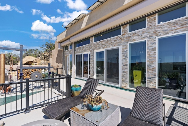 343 Webb Ranch Rd, Pie Town, NM 87827 - view of patio / terrace featuring an outdoor pool