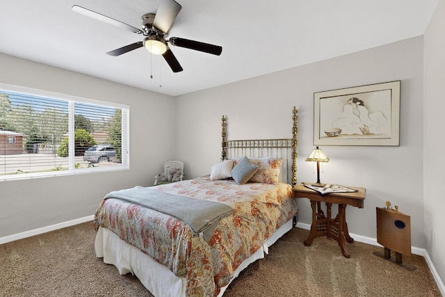 8206 Morrow Ave NE, Albuquerque, NM 87110 - bedroom with carpet floors and a ceiling fan