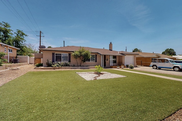 8206 Morrow Ave NE, Albuquerque, NM 87110 - single story home featuring a garage, driveway, and a chimney