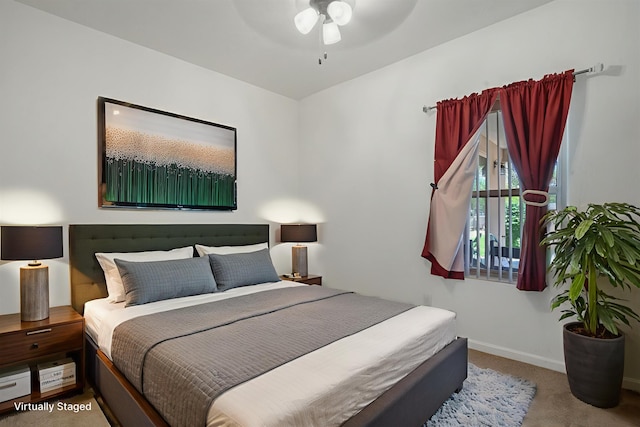 9 Elias Rd, Los Lunas, NM 87031 - carpeted bedroom with baseboards and ceiling fan