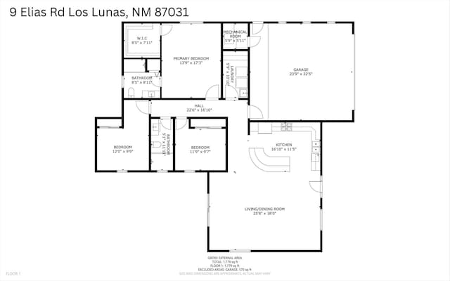 9 Elias Rd, Los Lunas, NM 87031 - view of home floor plan