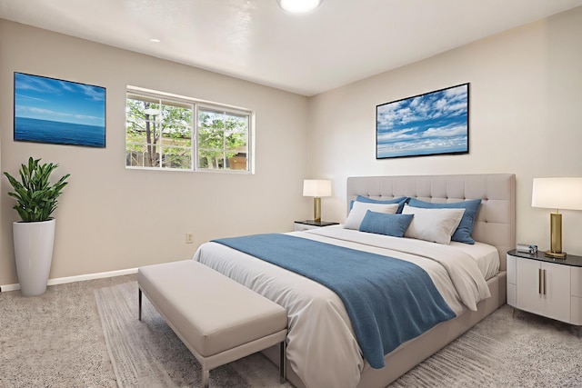 5711 Bohemio Ct SW, Albuquerque, NM 87105 - bedroom with light carpet and baseboards