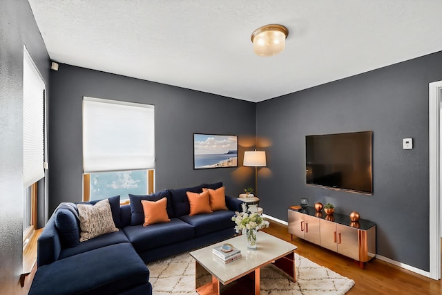8 Fawn Rd, Cedar Crest, NM 87008 - living area with wood finished floors and baseboards