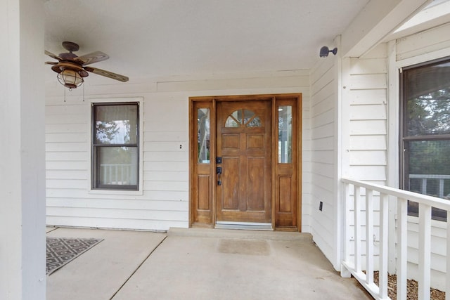 8 Fawn Rd, Cedar Crest, NM 87008 - entrance to property featuring ceiling fan