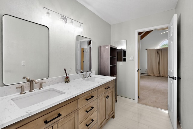 8 Fawn Rd, Cedar Crest, NM 87008 - bathroom featuring double vanity