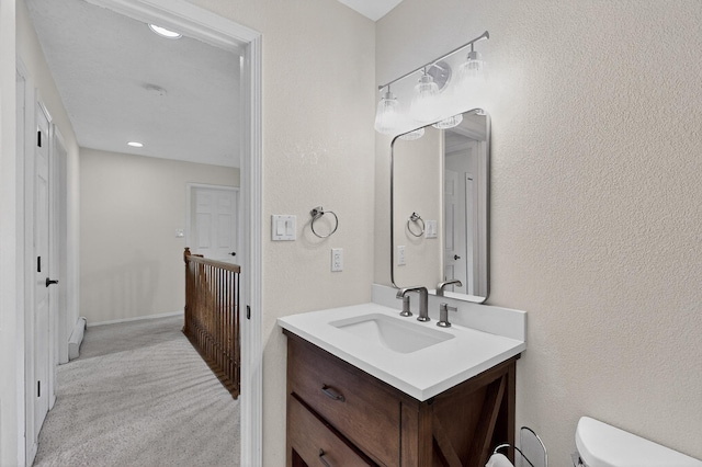 8 Fawn Rd, Cedar Crest, NM 87008 - bathroom with vanity and baseboard heating