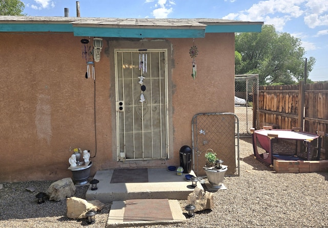 662 Avenida Perea, Bernalillo, NM 87004 - entrance to property with stucco siding