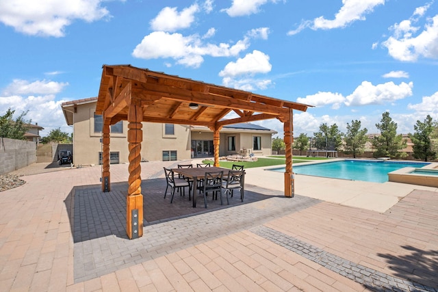 2632 Globe Ct NE, Rio Rancho, NM 87124 - view of swimming pool with a patio and a diving board