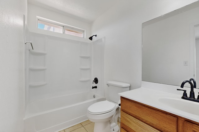 7408 Estes Park Ave NW, Albuquerque, NM 87114 - full bath featuring vanity, tile patterned flooring, and shower / bath combination