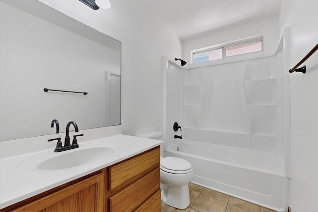 7408 Estes Park Ave NW, Albuquerque, NM 87114 - bathroom with vanity, tile patterned floors, and shower / washtub combination