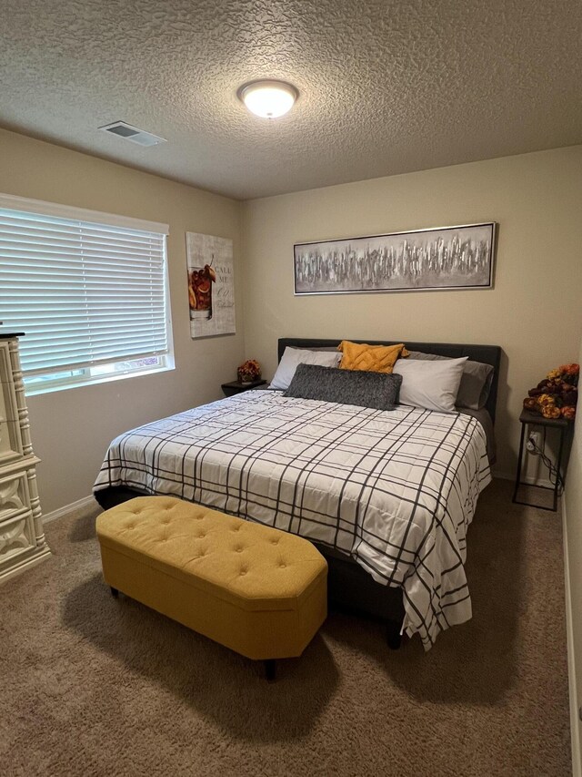839 Serrano Pointe NW, Albuquerque, NM 87120 - bedroom with a closet, a textured ceiling, and light colored carpet
