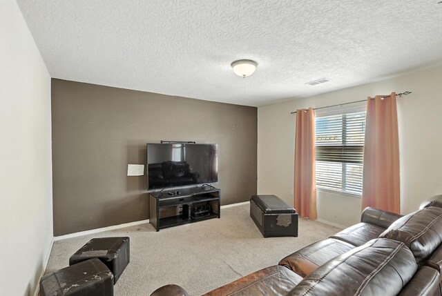 1230 Carrizo St NW, Los Lunas, NM 87031 - living area featuring carpet and a textured ceiling
