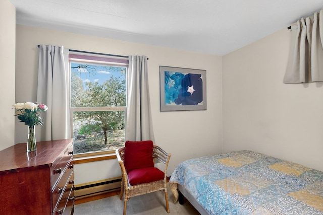19 Villa Del Monte Loop, Tijeras, NM 87059 - bedroom featuring baseboard heating and multiple windows