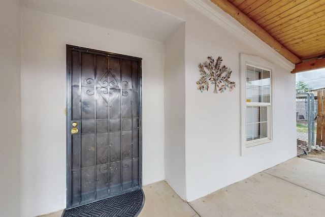 1259 8th St NW, Albuquerque, NM 87102 - view of exterior entry with stucco siding