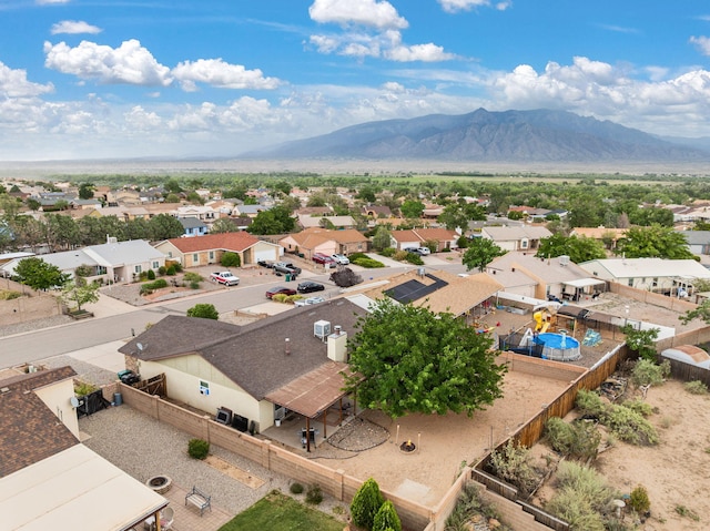 6404 Gambel Quail Rd NE, Rio Rancho, NM 87144 - aerial view of residential area featuring mountains