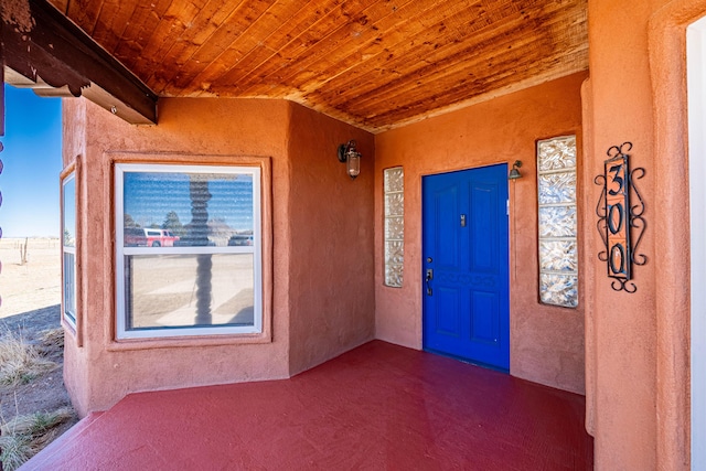 300 Thompson, Moriarty, NM 87035 - view of exterior entry featuring stucco siding