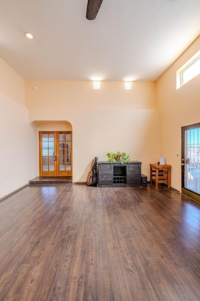 300 Thompson, Moriarty, NM 87035 - misc room featuring wood finished floors and french doors