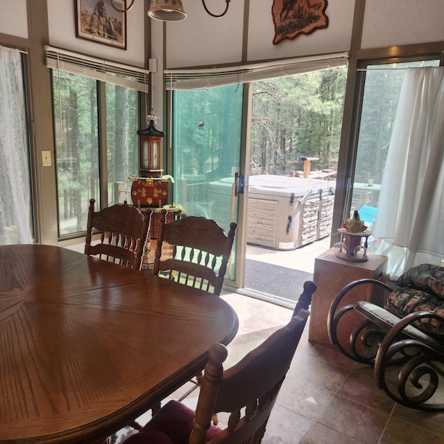 455 Obsidian Rd, Jemez Springs, NM 87025 - dining room featuring tile patterned floors