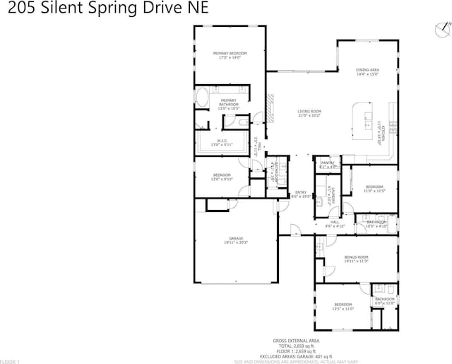 205 Silent Spring Dr NE, Rio Rancho, NM 87124 - view of room layout