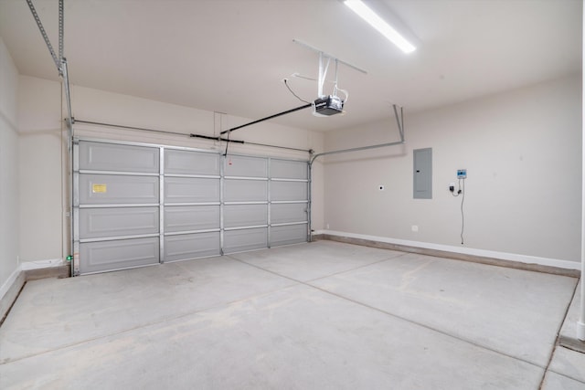 205 Silent Spring Dr NE, Rio Rancho, NM 87124 - garage with electric panel and a garage door opener