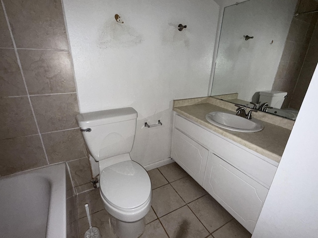 8333 Comanche Rd NE Unit 10B, Albuquerque, NM 87110 - full bathroom with vanity, a tub to relax in, and tile patterned flooring