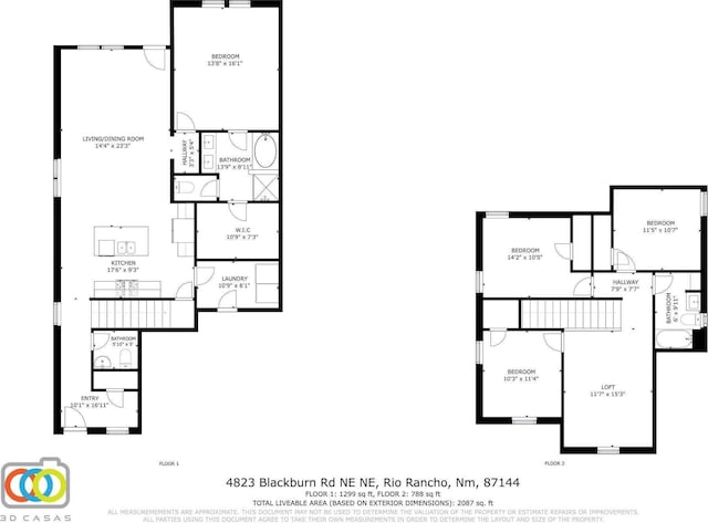 4823 Blackburn Rd NE, Rio Rancho, NM 87144 - view of home floor plan