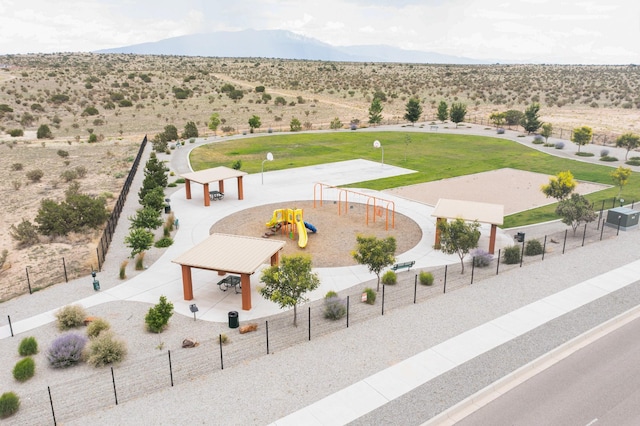 4823 Blackburn Rd NE, Rio Rancho, NM 87144 - aerial view of sparsely populated area with a desert landscape and mountains