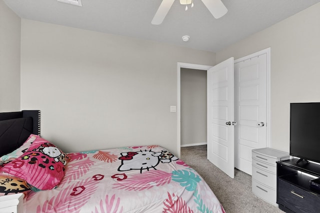 4823 Blackburn Rd NE, Rio Rancho, NM 87144 - carpeted bedroom featuring ceiling fan