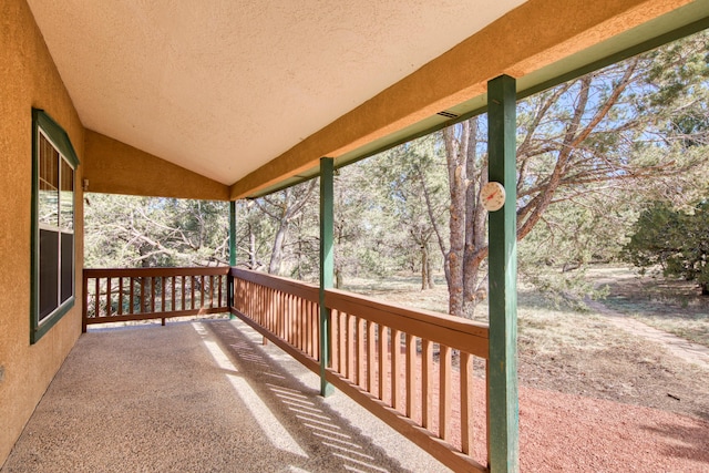 10 Quail Run Rd, Tijeras, NM 87059 - view of wooden terrace