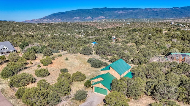10 Quail Run Rd, Tijeras, NM 87059 - drone / aerial view of a mountain backdrop