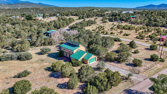 10 Quail Run Rd, Tijeras, NM 87059 - aerial view of a mountain backdrop